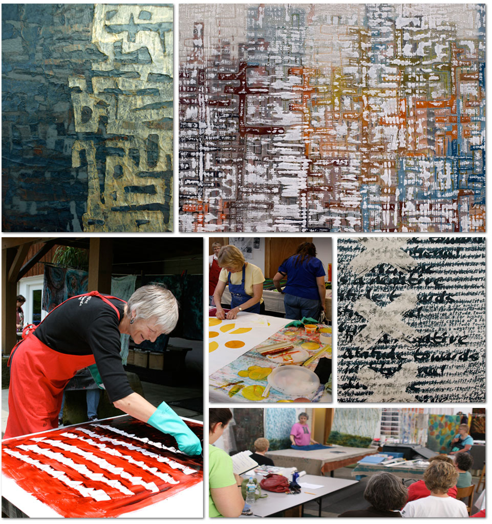 Claire Benn & Leslie Morgan surface design workshops